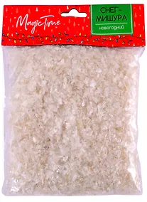 Купить Искусственный снег в пакете (золотистый) (полипропилен) (80 г) — Фото №1