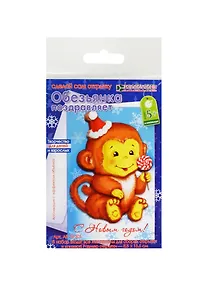 Купить Набор для изгот. открытки Обезьянка поздравляет (АБ 23-305) (8,5х13,5см) (5+) (упаковка) — Фото №1