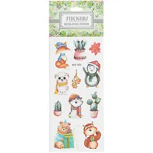 Купить Наклейки Зимний праздник (AXC-002)(9*25) — Фото №1