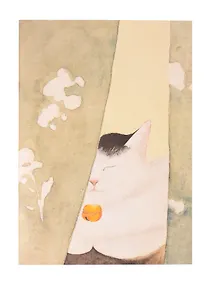 Купить Записная книжка А6+ 18л нелин. "Котик по кличке Миндаль (2)" скоба — Фото №1