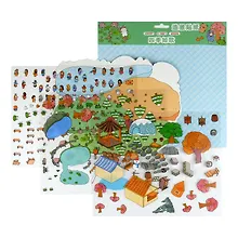 Купить Наклейки-румбокс для создания миниатюрных сцен "4 сезона", размер 264х211 мм. Металлический пинцет в наборе — Фото №1