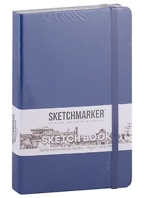 Купить Скетчбук 13*21 80л "Sketchmarker" королевский синий, нелинованн. 140г/м2, слоновая кость, тв.обл. — Фото №1