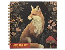 Купить Скетчбук 195*195 40л "Магия леса. Лиса" 160г/м2, тв.обложка, спираль — Фото №1