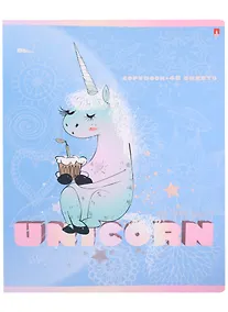 Купить Тетрадь в клетку Альт, Unicorn, 48 листов, в ассортименте — Фото №1