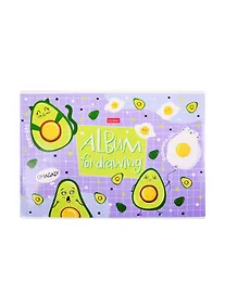 Купить Альбом для рисования Hatber, "Веселые Авокадики ", А4, 16 листов, в ассортименте — Фото №1