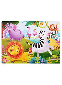 Купить Мягкие пазлы  Зоопарк 2 А4 35 элементов Vladi Toys — Фото №1