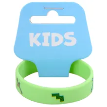 Купить Браслет Символы (зеленый) (силикон) (15 см) — Фото №1