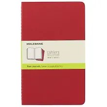 Купить Набор книг для записей Moleskin Cahier Journal Large, 3 штуки, красные, 40 листов, А5 — Фото №1