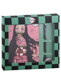 Купить Набор подарочный "Demon Slayer 9": скетчбук + ручка + значок — Фото №1