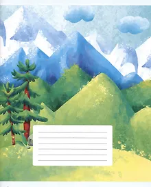 Купить Тетрадь в линейку Listoff, "Горный пейзаж", 24 листа, в ассортименте — Фото №1