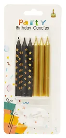 Купить Набор свечей для торта (6шт) (8см) (блистер) — Фото №1