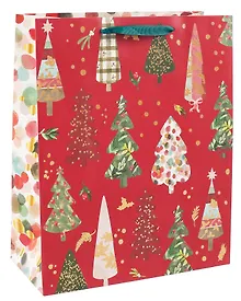 Купить Пакет А4 32*26*12 "Елочки" НГ, бум.мат.ламинат — Фото №1