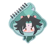 Купить Блокнот 11*10 "Teyvat Zoo Themed Xiao" спираль — Фото №1