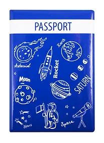 Купить Обложка для паспорта Космос (ПВХ бокс) (ОП2020-239) — Фото №1