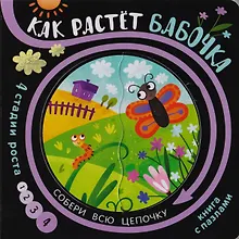 Купить Книга с пазлами "Как растет бабочка" — Фото №1