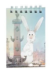 Купить Блокнот А7 60л кл. СПб "Чувиляева. Тома на Стрелке" спираль, УФ лак — Фото №1