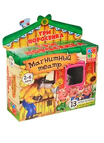 Купить ИГР ТМ Vladi Toys Магнитный театр Три поросенка — Фото №1
