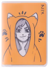 Купить Записная книжка А7 80л кл. "Аниме. Девушка-лиса" в ПВХ-обложке, тонир.внутр.блок — Фото №1