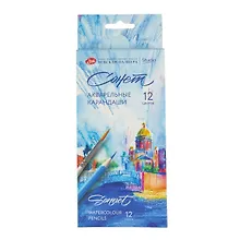Купить Карандаши акварельные 12цв "Сонет" к/к, ЗХК — Фото №1