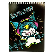 Купить Блокнот А5 60 листов, клетка, "Kuromi" гребень — Фото №1