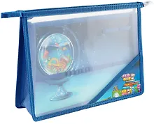 Купить Папка для труда А4 "ГЛОБУС" 33*23см пластик, молния, внутр.блок для канц.принадлежностей — Фото №1