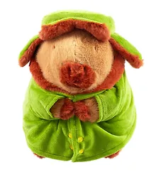 Купить Мягкая игрушка Капибара в ушанке (30см) (12-0832-202405-T6) — Фото №1