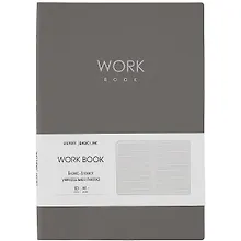 Купить Книга для записей В5 60л лин. "Work book. No 2" иск.кожа, инт.переплет, тиснение фольгой, инд.уп. — Фото №1