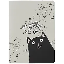 Купить Тетрадь в клетку Be Smart, "Hey human. Кот", А4, 40 листов — Фото №1