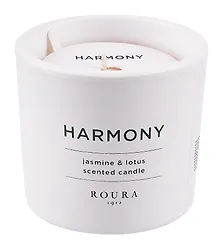 Купить Свеча ароматическая в стакане Жасмин и Лотос (керамика) (9х9) (250г) — Фото №1