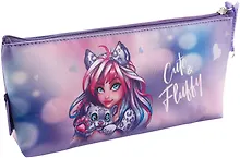 Купить Пенал-косметичка Феникс+, "Девушка с барсом", на молнии — Фото №1