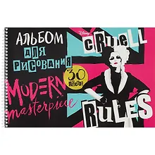 Купить Альбом для рисования Hatber, "Круэлла (Disney)", А4, 30 листов, на спирали, в ассортименте — Фото №1