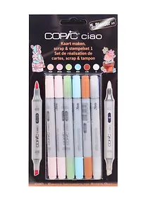Купить Набор маркеров Copic Ciao скрапбукинг №1 5цв + блендер — Фото №1