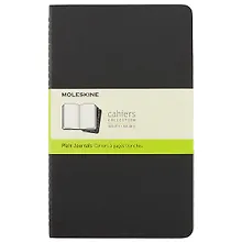 Купить Набор книг для записей Moleskin Cahier Journal Large, 3 штуки, чёрные, 40 листов, А5 — Фото №1