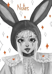 Купить Книга для записей А5 80л "Зайка (Эксклюзив)" 7БЦ, пантонн.печать, мат.ламинация, офсет — Фото №1