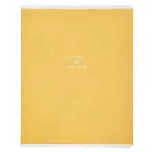 Купить Тетрадь 48л кл. "Block", желтый, скрепка, карт.обл., микротекстурирование, ламинация — Фото №1