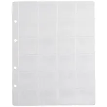 Купить Лист для монет, 24 ячейки, 4.5 х 3.5 см, А4 — Фото №1