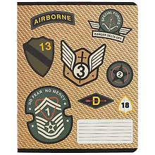 Купить Тетрадь в клетку Academy Style, "Шевроны", 18 листов, в ассортименте — Фото №1