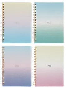 Купить Тетрадь 80 листов в клетку "Sparkling" на спирали, в ассортименте, Yoi — Фото №1