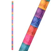 Купить Бумага упаковочная 70*100см "Цветной pop it" глянц., инд.уп. — Фото №1