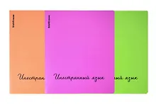 Купить Тетрадь 48л кл. ТЕМА "Neon. Иностранный язык" пласт.обл., ассорти, ErichKrause — Фото №1