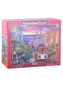 Купить Пазл Канатный трамвай Сан-Франциско, 500 деталей Castor Land — Фото №1