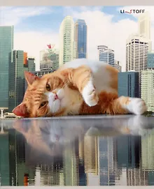 Купить Тетрадь 48л лин. "Большие коты" мел.картон, поля, ассорти — Фото №1