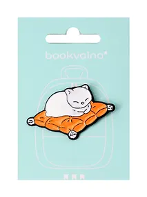 Купить Значок Котик на подушке (металл) (12-5769-A10) — Фото №1