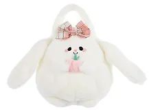 Купить Сумочка плюшевая Зайка Kawaii с фруктом (23х23) (12-11711А-202406-13) Bookvalno — Фото №1