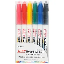 Купить Маркеры для досок MunHwa, 6 цветов 2 мм — Фото №1