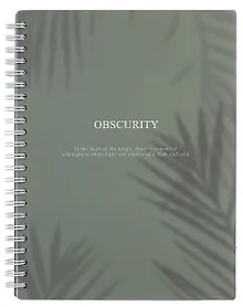 Купить Тетрадь 120л кл. "Shadow", зеленый, спираль, карт.обл., микротекстурирование, ламинация — Фото №1