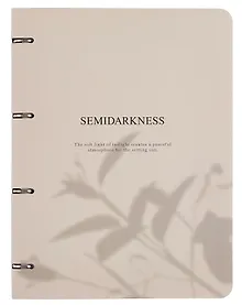 Купить Тетрадь А4 120л кл. "Shadow", бежевый, на кольцах, мел.картон, микротекстурирование, ламинация — Фото №1