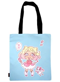 Купить Сумка-шоппер Аниме Девочка чиби Мими (цветная) (текстиль) (40х32) — Фото №1
