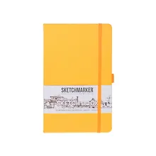 Купить Скетчбук 13*21 80л "Sketchmarker"  оранжевый неон, 140г/м2, слоновая кость, тв.обл. — Фото №1