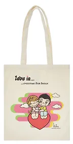 Купить Сумка-шоппер Love is Счастье для двоих (43х34) (текстиль) (АКС-3109) — Фото №1